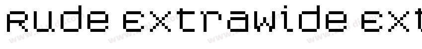 Rude ExtraWide Extra字体转换 Rude ExtraWide Extra字体转换